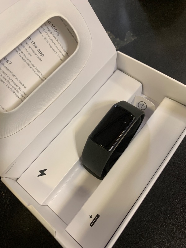 Photo 1 of Fitbit Charge 6 Fitness Tracker with Google apps, Heart Rate on Exercise Equipment, 6-Months Premium Membership Included, GPS, Health Tools and More, Obsidian/Black, One Size (S & L Bands Included)