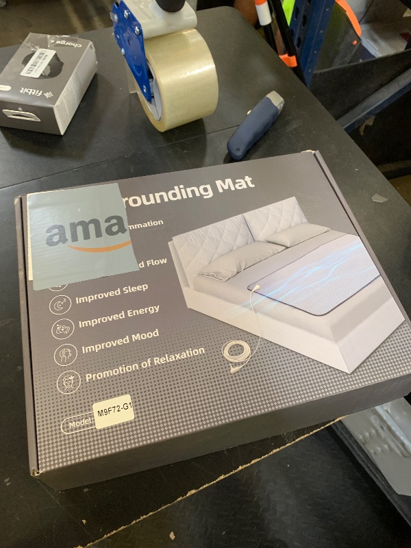 Photo 1 of Grounding Mat for Bed, Graphene Grounding Pad for Sleeping, Reduce Anxiety and Inflammation, Pain Relief, Improve Energy -Includes Grounding Cord, Test Pen & Safety Adapter (Queen)