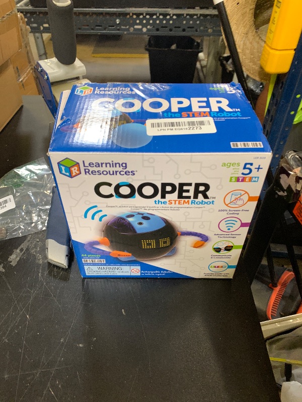 Photo 1 of Learning Resources Cooper The STEM Robot - Coding for Kids, Building Toys, Robotics Kids, Montessori Programming, Gifts for Boy and Girls, Classroom Must Haves, Interactive Homeschool Supplies