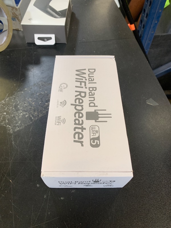 Photo 1 of WiFi Extender, WiFi Extender Signal Booster Dual-Band(5.8G&2.4G) Wireless Repeater Coverage to 12880 sq. ft & 105 Devices, 1-Tap Setup, Supports Ethernet Port, Faster Speed