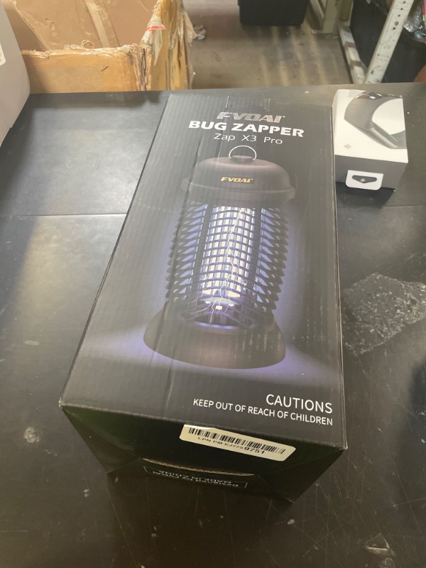 Photo 1 of FVOAI Bug Zapper Outdoor, Mosquito Zapper, Fly Zapper, Fly Traps, Mosquito Trap for Outdoor, 3 Prong Plug, ABS Plastic Outer