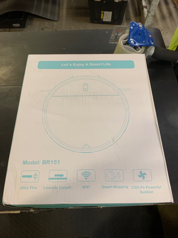 Photo 1 of Robot Vacuum and Mop Combo, 2 in 1 Mopping Robot Vacuum Cleaner with Schedule, Wi-Fi/Voice/App, Strong Suction, Easy of Use, Self-Charging Robotic Vacuum, Slim, Ideal for Hard Floor, Pet Hair, Carpet