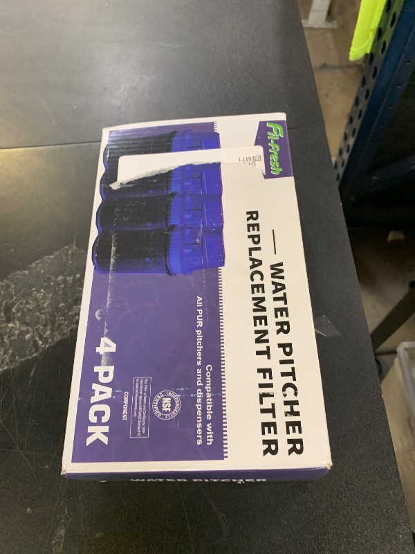 Photo 1 of Fil-Fresh 4-Pack Water Filter Replacement for All PUR, PUR Plus Water Pitchers and Dispensers, Replace PPF900Z, NSF Certified, Advanced Version