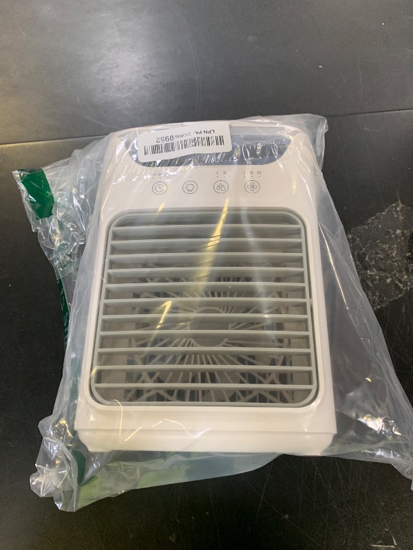 Photo 1 of Portable Air Conditioners, 3 Wind Speeds & 7 LED Lights Evaporative Personal Air Cooler, 4 in 1 Portable AC with 650 mL Large Water Tank, Mini Air Conditioner for Bedroom/Car/Home/Camping/Room