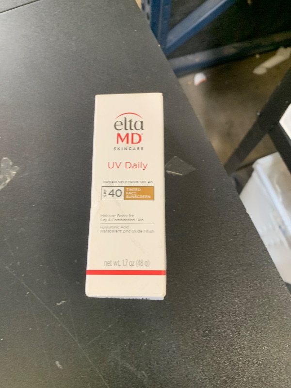 Photo 1 of EltaMD UV Daily Tinted SPF 40 Face Sunscreen Moisturizer with Zinc Oxide, Tinted Daily Face Moisturizer with SPF, Sunscreen for Dry Skin,1.7 oz Pump
