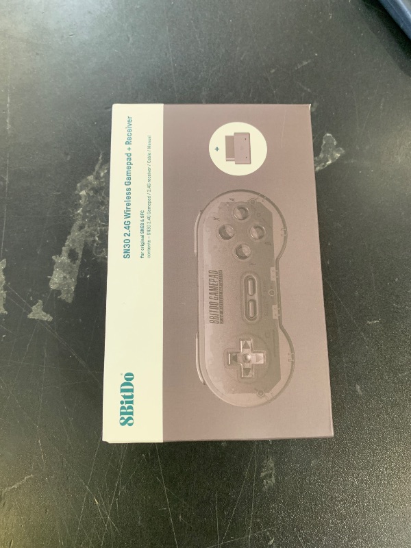 Photo 1 of 8Bitdo Sn30 2.4G Wireless Gamepad for Original SNES/Sfc (Transparent Edition)