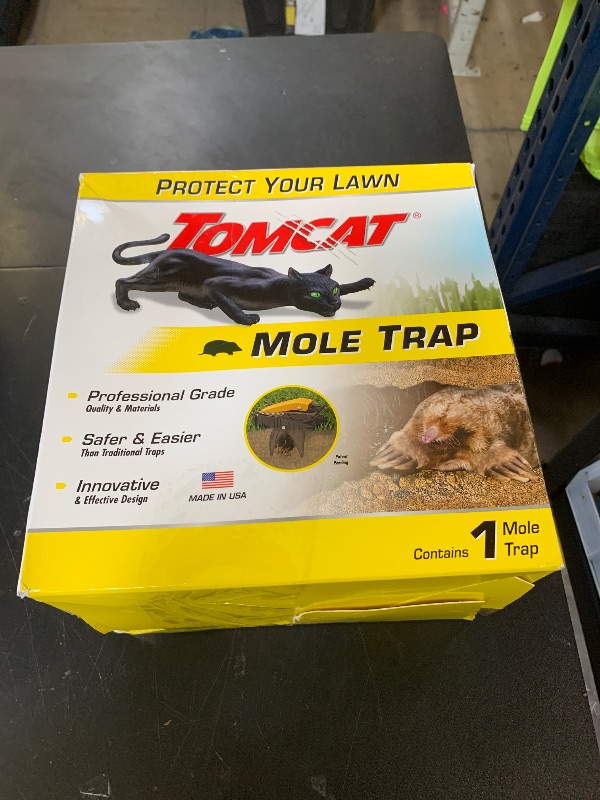 Photo 1 of Tomcat Mole Trap, Innovative and Effective Mole Remover Trap Kills Without Drawing Blood, Reusable and Hands-Free, 1 Trap