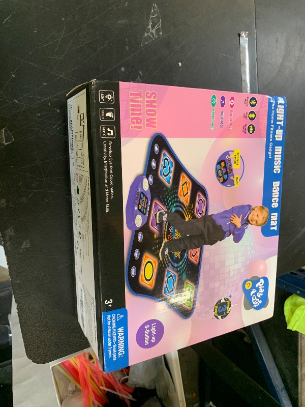 Photo 1 of Dance Mat Toys for 3-12 Year Old Girls - Light Up 8 Buttons Dance Mat for Kid Age 4-8 Bluetooth Dance Pad - Kids Toy 8-12 Year Olds, Birthday for 3 4 5 6 7 8 9 10+ Year Old Boys Kids
