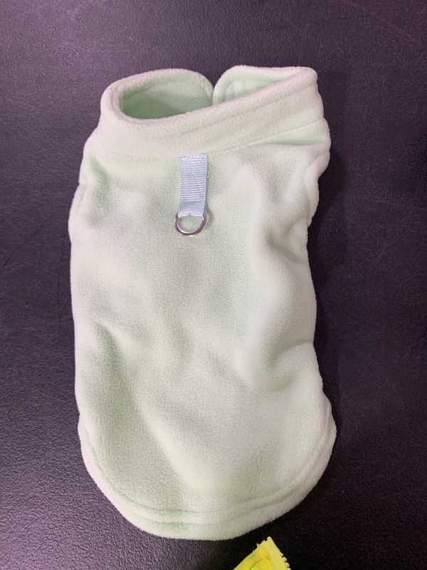 Photo 1 of LIGHT GREEN DOG SWEATER VEST. SIZE XS/S