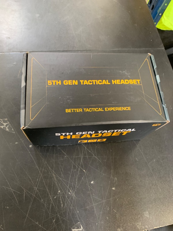Photo 1 of Hdlsina Tactical Shooting Headset + with U94 PTT 2pin with ARC Rail Adapter Noise Reduction & Sound Pickup Ear Protection (Tan)
