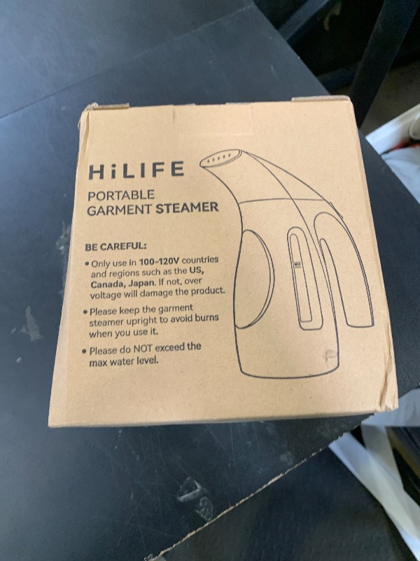 Photo 1 of HiLIFE Steamer for Clothes, Portable Handheld Design, 240ml Big Capacity, 700W, Strong Penetrating Steam, Removes Wrinkle, for Home, Office(ONLY FOR 120V)
