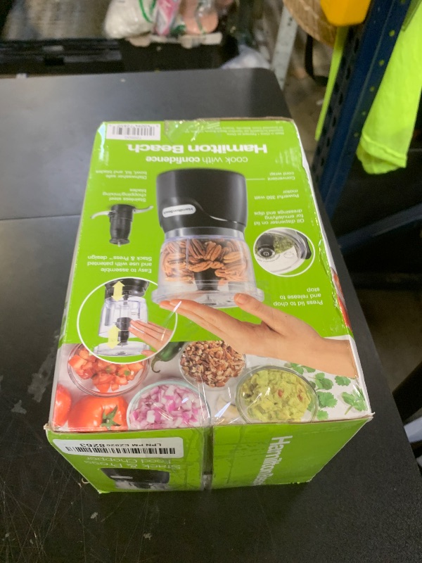 Photo 1 of Hamilton Beach Electric Vegetable Chopper & Mini Food Processor, 3-Cup, 350 Watts, for Dicing, Mincing, and Puree, Black (72850)