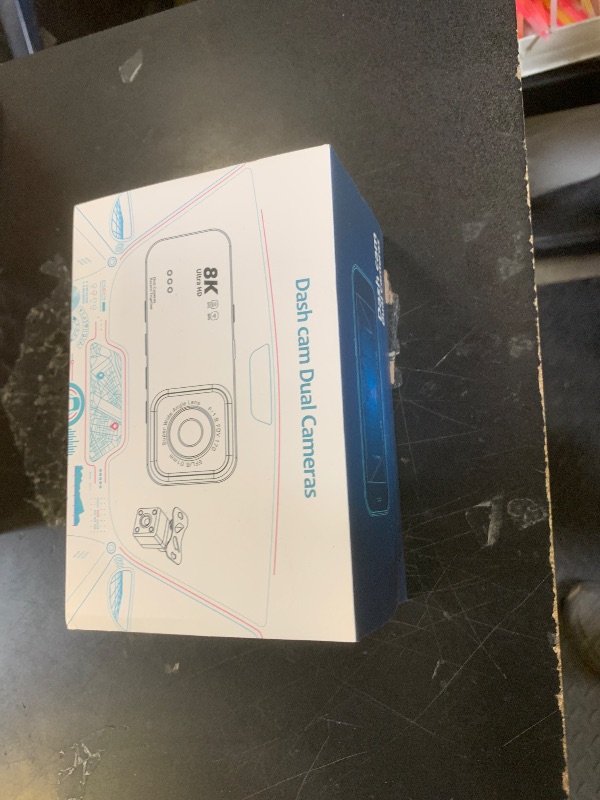 Photo 1 of Dash Cam Front and Rear, 8K/2.5K UHD Dash Camera for Cars, Dash cam with 32GB Card, Built-in Wi-Fi & GPS, 3.16”IPS Screen, Night Vision, 170°Wide Angle, WDR, 24H Parking Mode