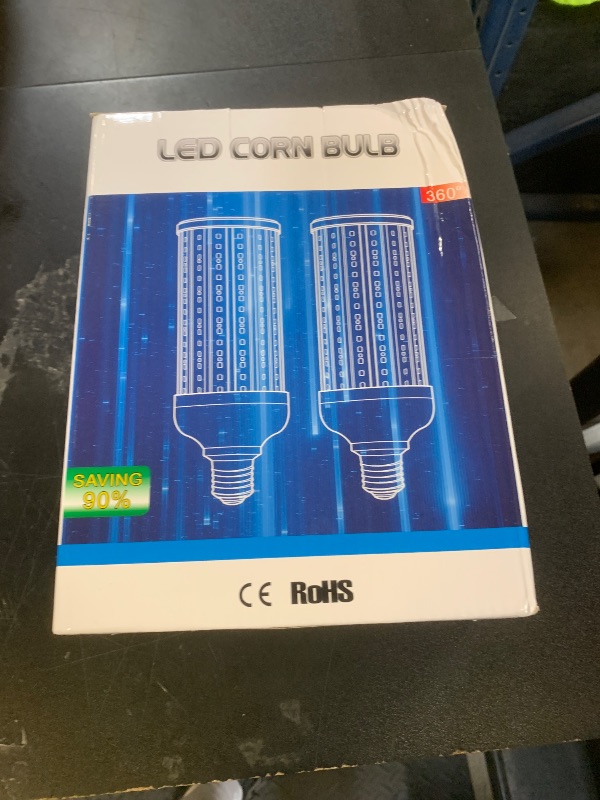 Photo 1 of FanNicoo 2 Pack 500W Equivalent LED Corn Light Bulb 5500 Lumen 6500K 60W Large Area Cool Daylight White E26/E27 Medium Base for Outdoor Indoor Garage Warehouse Factory Workshop Street Backyard