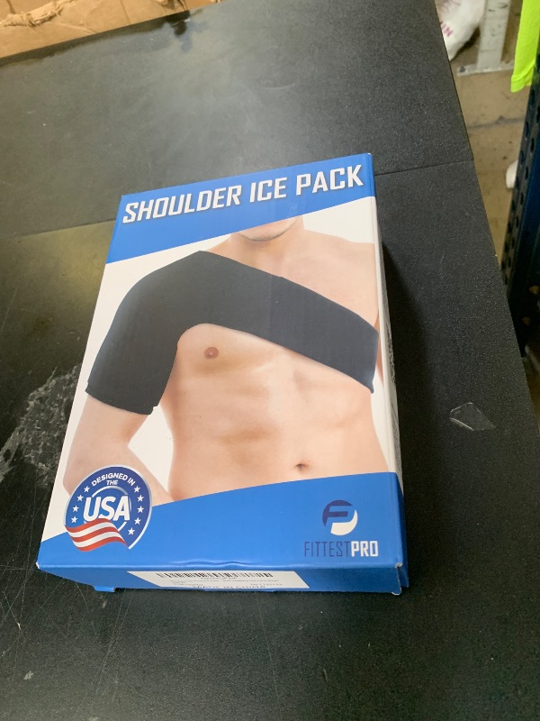 Photo 1 of Fittest Pro Shoulder Ice Pack Wrap, HSA or FSA Eligible, Reusable Cold Therapy Wrap for Tendonitis, Swelling, Rotator Cuff, and Recovery - Shoulder Brace Compression Sleeve