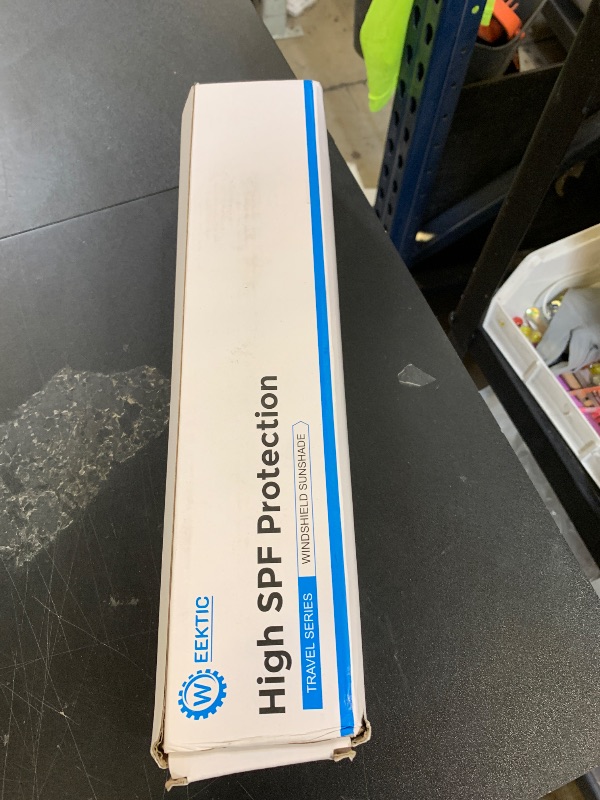 Photo 1 of [2025 Upgrade] Weektic Windshield Sun Shade [UPF50+ Crystal Nano Reflector] Protect Car from Sun Ray Damage, Umbrella Sun Shade for Car SUV Truck Keep Cool & Comfy, Medium (56" L x 32" W)