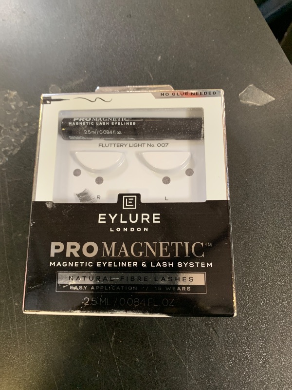 Photo 1 of Eylure PROMAGNETIC Eyeliner & Lash Kit, No 007 Natural Fiber Eyelashes, Black