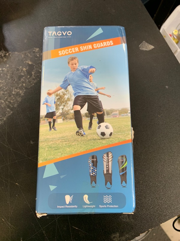 Photo 1 of TAGVO Kids Youth Adults Soccer Shin Guards, Protective Shin Pads for Boys Girls, EVA Cushion Reduces Shocks and Injuries