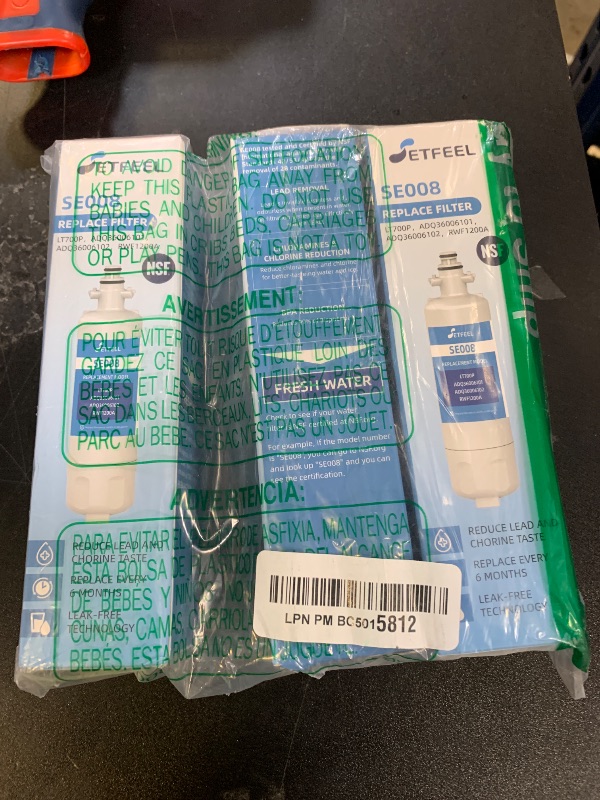 Photo 1 of SETFEEL Adq360061 Water Filter Replacement for LG Lt700p Adq36006101 Lfds22520s, Kenmore 9690 469690 Adq36006102 Lfxc24726s Lfxc29626s Rwf1200a Water Filter, 3-Pack
