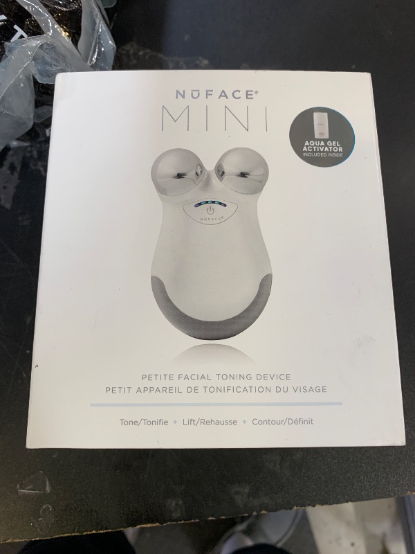 Photo 1 of NuFACE MINI Classic Microcurrent Facial Device Kit - Face Sculpting Tool & Neck Tightening Device to Contour, Lift, Smooth & Tone + Activating Aqua Conductive Gel for Microcurrent Treatment