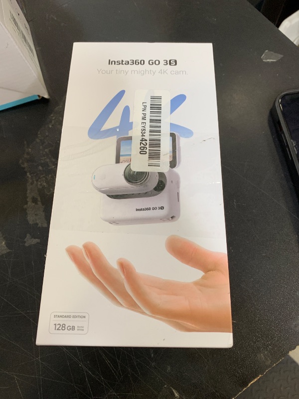 Photo 1 of Insta360 GO 3S 4K Standard Edition Action Camera - White Arctic, 128GB