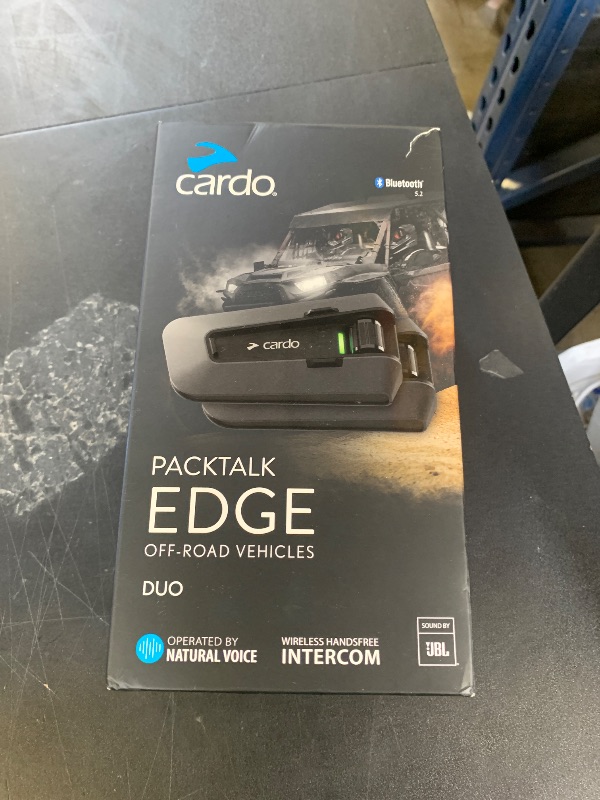 Photo 1 of Cardo PACKTALK Edge Off-Road Vehicles ORV, Snowmobile, Side x Side, ATV Communication for Every Terrain - Duo Pack, Black