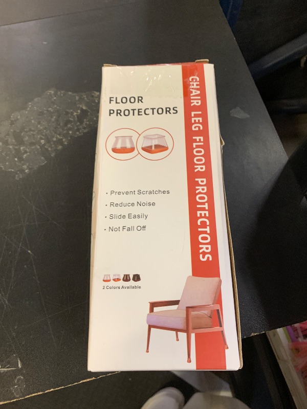 Photo 1 of Chair Leg Floor Protectors Chair Leg Protectors for Hardwood Floors Felt Silicone Caps Strengthen Bottom Protection Non Slip Reduce Noise 32 Pack Black Round Large Fit 1-3/16" ~ 1-5/8" (30~40mm)