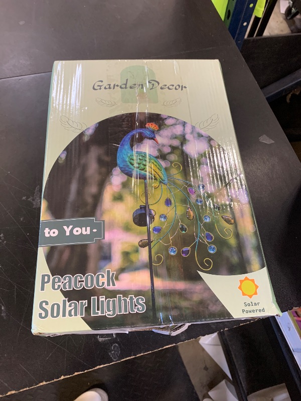 Photo 1 of DREAMSOUL Metal Peacock Garden Solar Lights Outdoor Decorative Garden Stake Lights- Waterproof Peacock Solar Landscape LED Path Light Patio Yard Lawn Outside Decoration