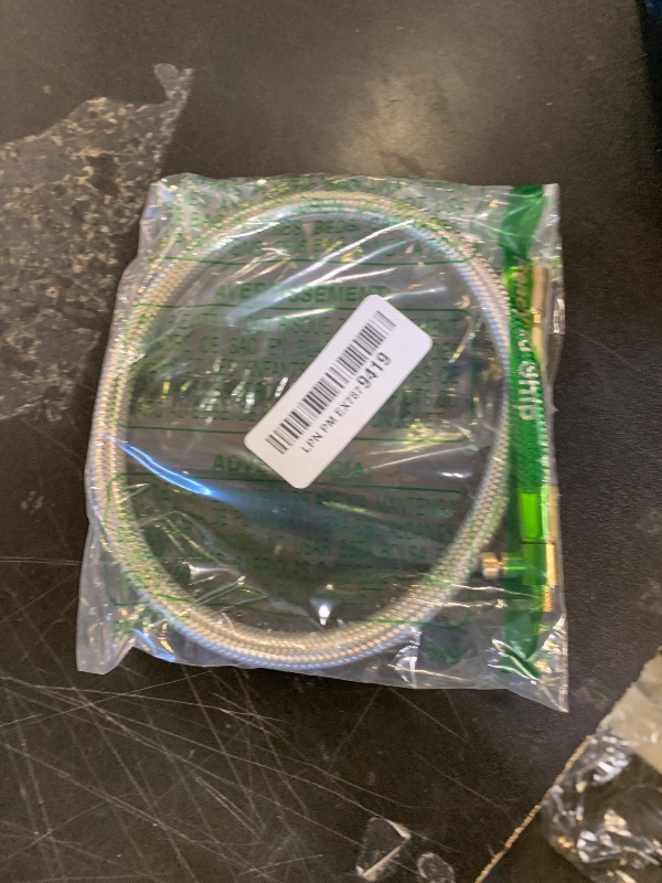 Photo 1 of 20'' Tire Inflator Extension Hose Adaptor with Quick Release, Clip-On Locking Air Chuck with Flexible Stainless Steel Tire Valve Extension Tube, Air Tire Connect Pipe for Portable Air Pump/Compressor