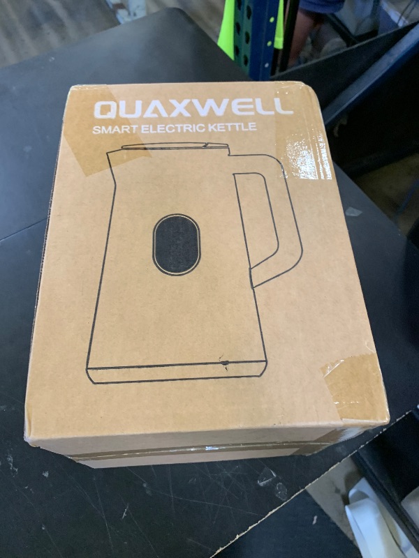 Photo 1 of QUAXWELL 1.5L Electric Kettle Stainless Steel, Double Wall Cool Touch Teapot, Fast Boil,5 Temperature Control, LED Display, Auto Shut-Off, BPA-Free,Keep Warm Function, Ideal for Tea & Coffee,Black