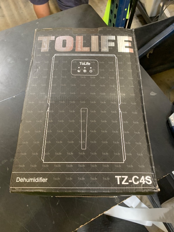 Photo 1 of ToLife Dehumidifiers for Home 95 OZ Water Tank with Auto-Off 1000 sq.ft Sleep Mode Portable Dehumidifier for Basement Bathroom Home RV Closet Room 7 Colors LED Light,Grey