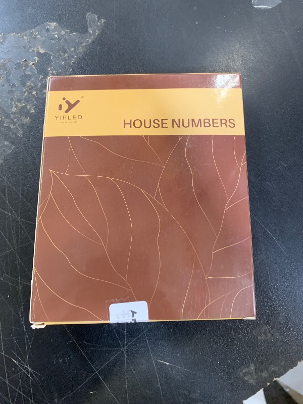 Photo 1 of YIPLED 5 Inch House Numbers for Outside, Metal Address Number 9 - Modern Design, Weather-Resistant Silver Powder Coated Finish, No Fading (Silver)