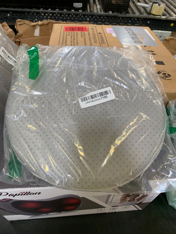 Photo 1 of 11" Detachable Memory Foam Seat Cushion Round Chair Cushion Non-Slip Dining Stool Pad Circle Chair Pad with Rubber Back Washable for Kitchen Dining Office Chairs Grey