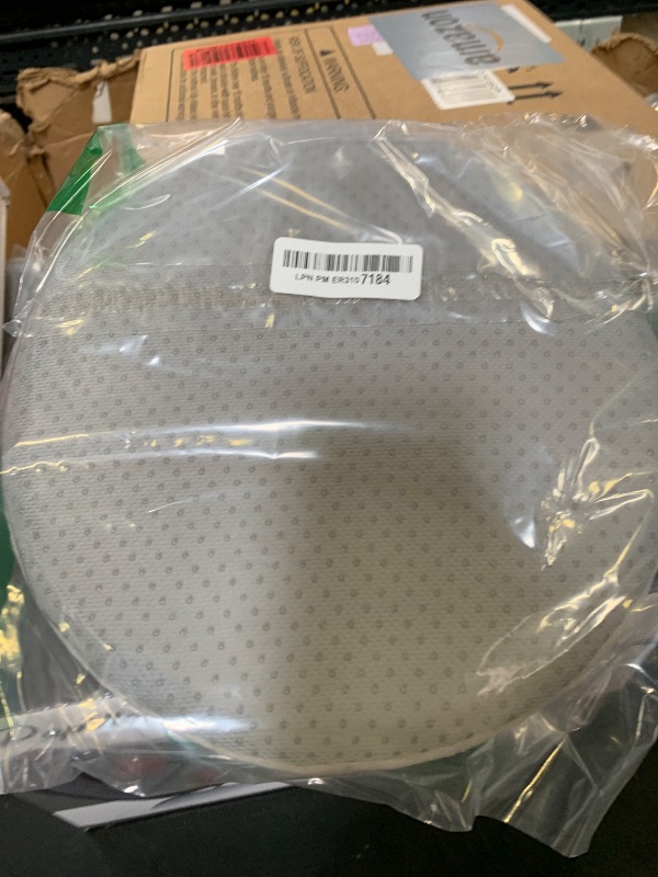 Photo 1 of 11" Detachable Memory Foam Seat Cushion Round Chair Cushion Non-Slip Dining Stool Pad Circle Chair Pad with Rubber Back Washable for Kitchen Dining Office Chairs Grey