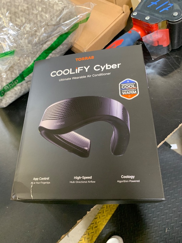 Photo 1 of TORRAS 2025 Top Al Neck Fan Air Conditioner Coolify Cyber, Portable Neck Fans that Blow Cold Air?No.1 Coolest & 720° Immersive Cooling? Personal AC Rechargeable for Outdoor/Indoor. Gifts for Dad/Mom