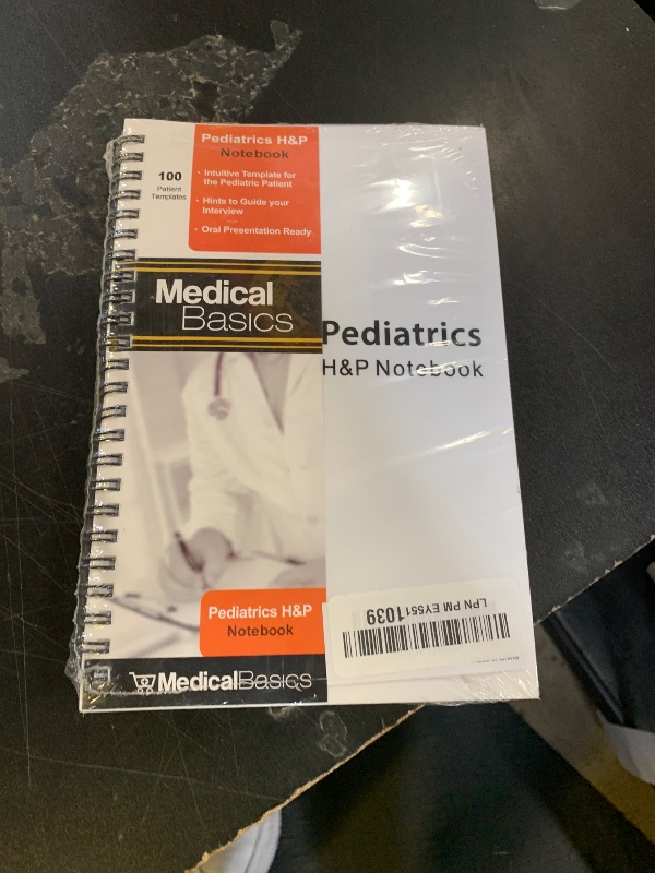 Photo 1 of Pediatrics H&P Notebook Medical History and Physical notebook, 100 medical templates with perforations