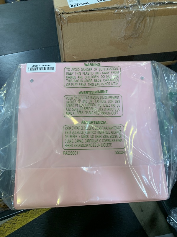 Photo 1 of SUNEE 3 Ring Binder 3 Inch 1 Pack, Clear View Binder Three Ring PVC-Free (Fit 8.5x11 Inches) for School or Office Supplies, Pink