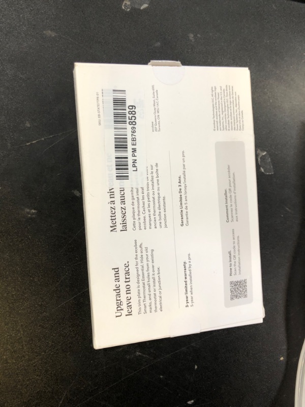 Photo 1 of ecobee Trim Plate - Made for ecobee Smart Thermostat Essential - Programmable WiFi Thermostat Accessory