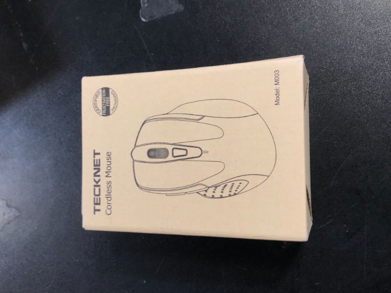 Photo 1 of TECKNET Wireless Mouse, 2.4G Ergonomic Optical Mouse, Computer Mouse for Laptop, PC, Computer, Chromebook, Notebook, 6 Buttons, 24 Months Battery Life, 4000 DPI, 6 Adjustment Levels