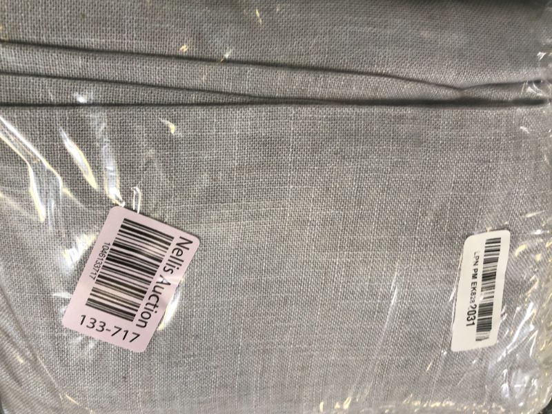 Photo 1 of RYB HOME Privacy Sheer Curtains for Living Room, Linen Textured Semi Sheer for Bedroom Window Treatment Panels Light Glare Filtering, Dove Grey, Width 52 x Length 95 per Panel, 1 Pair