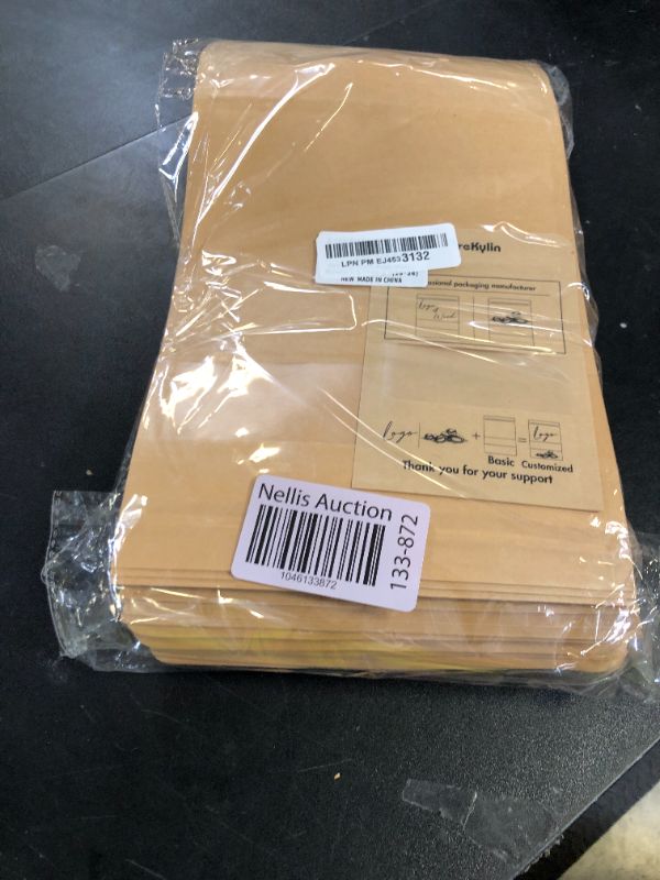 Photo 1 of 100 Pcs Resealable bags,7.1" x 10.2" Stand Up Kraft Paper Bags with Matte Window, Zip Lock Food Storage Bags for Packaging Products, Reusable, Sealable