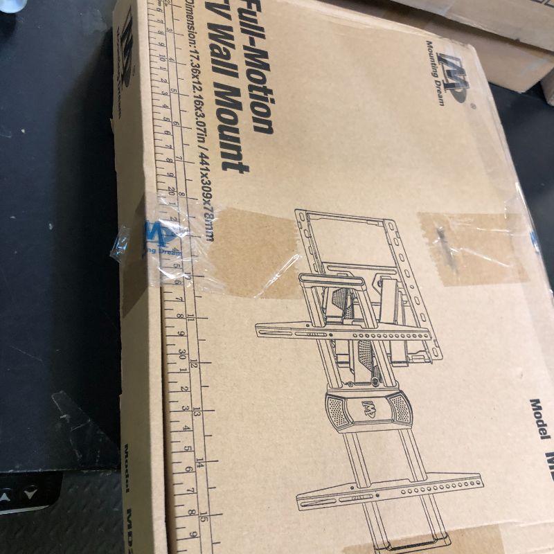 Photo 1 of Mounting Dream UL Listed TV Wall Mount for Most 42-84 Inch TV, Full Motion TV Mount with Swivel and Tilt, TV Bracket with Articulating Dual Arms, Fits 16inch Studs, Max VESA 600X400 mm, 100 lbs,MD2617