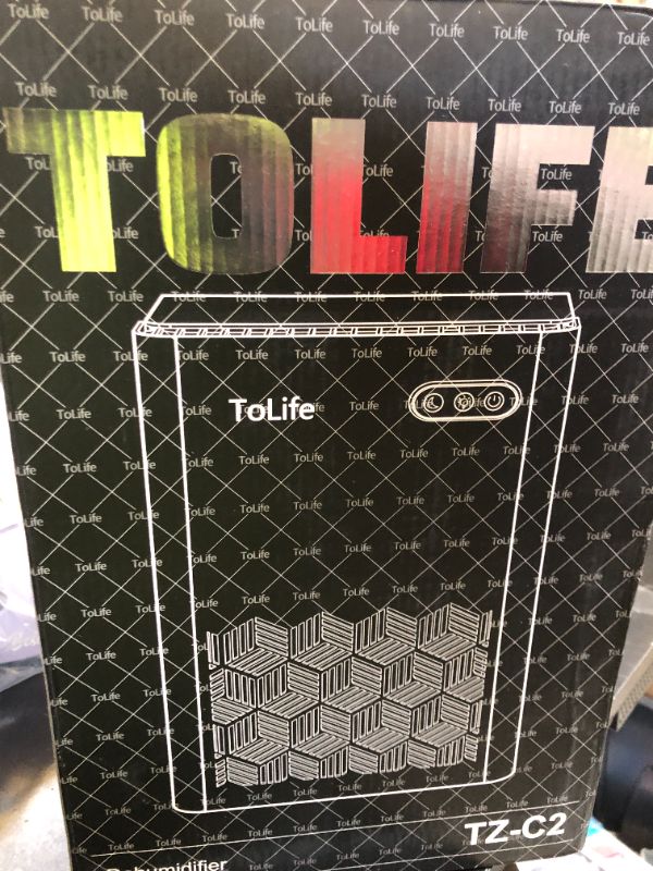 Photo 1 of ToLife Dehumidifiers for Home 95 OZ Water Tank, 1000 sq.ft Dehumidifier for Basement Bedroom Bathroom with Auto Shut Off 7 Colors LED Light,Grey
