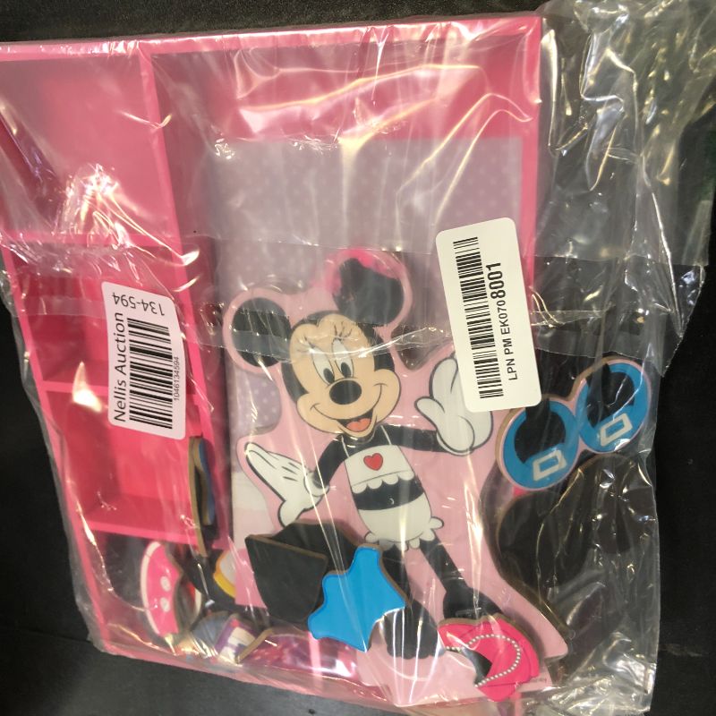 Photo 1 of Melissa & Doug Disney Minnie Mouse Magnetic Dress-Up Wooden Doll Pretend Play Set (35+ pcs)
