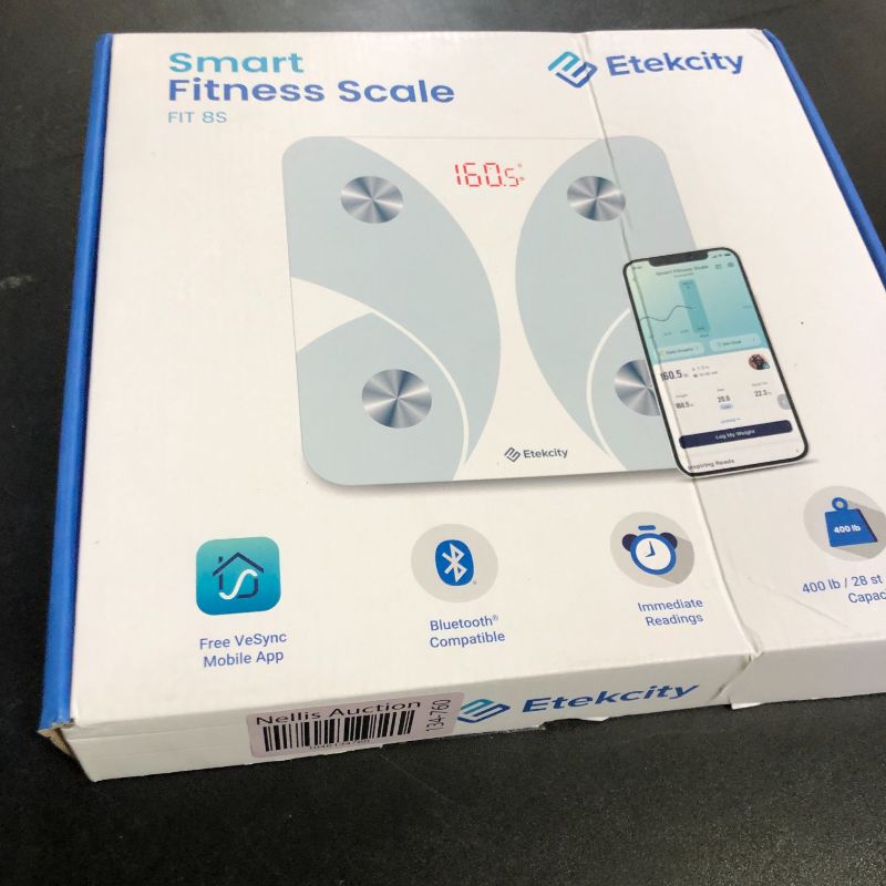 Photo 1 of Etekcity Scale for Body Weight, Smart Digital Bathroom Weighing Scales with Body Fat and Water Weight for People, Bluetooth BMI Electronic Body Analyzer Machine, 400lb