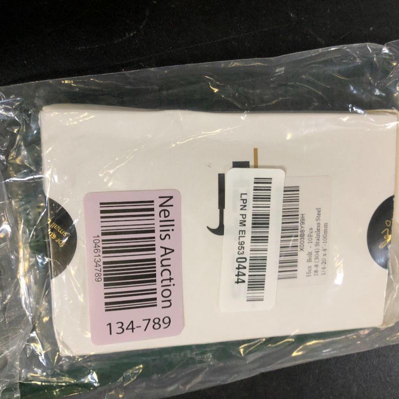 Photo 1 of 1/4-20 x 4 Hex Head Screw Bolt, 10Pcs 18-8 (304) Stainless Steel, Fully Threaded, Plain Finish, by SG TZH