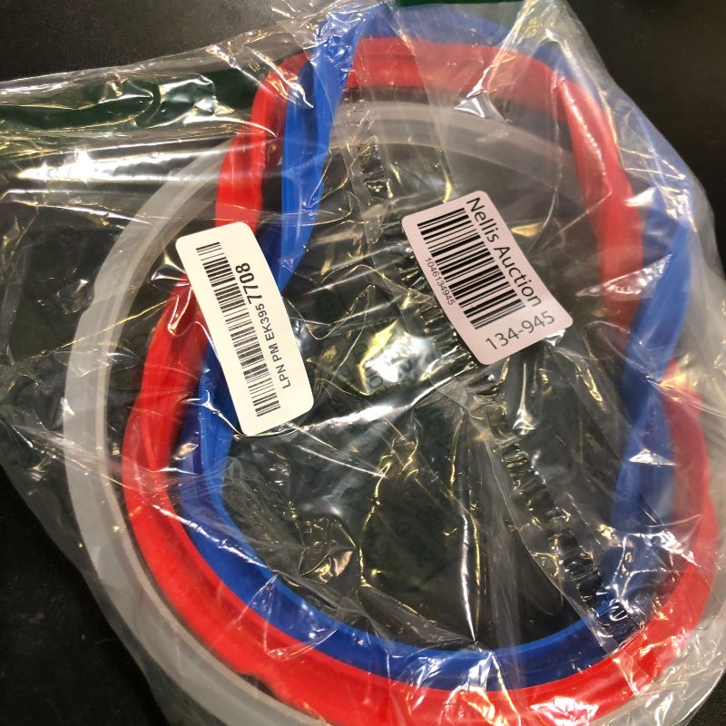Photo 1 of Silicone Sealing Ring for InstaPot - 3 Pcs Replacement Silicone Gasket Seal Rings with 3 Colors(Red, Clear and Blue) - Gasket Accessories for 5/6 Qt InstaPot
