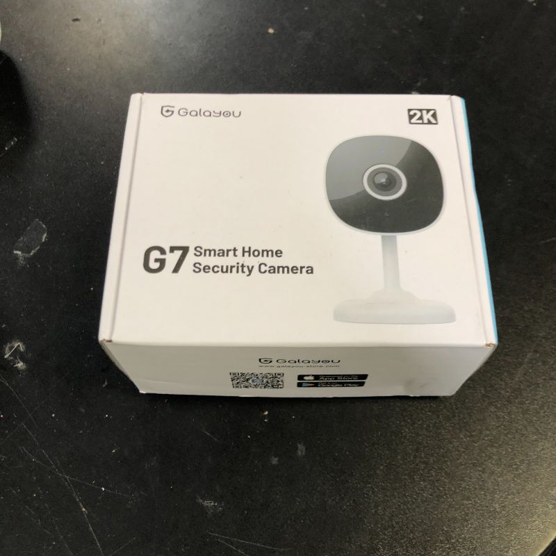 Photo 1 of WiFi Camera 2K, Galayou Indoor Home Security Cameras for Baby/Elder/Dog/Pet Camera with Phone app,24/7 SD Card Storage,Works with Alexa & Google Home G7
