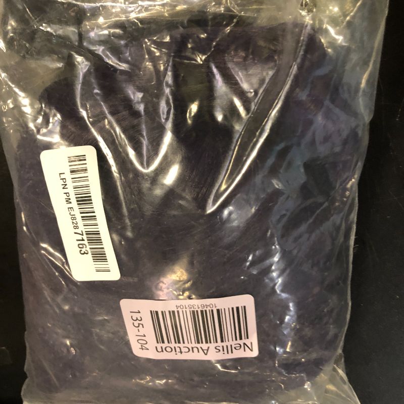 Photo 1 of Half and Half Jinshi Cosplay Wig Long Straight Anime Dark Purple Wigs with Bangs & Bun 33'' Synthetic Hair for Unisex Halloween Costumes Party