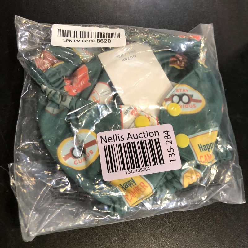 Photo 1 of Esembly Cloth Diaper Cover - Reusable Swim Diaper, Waterproof, Breathable - Adjustable Outer Layer Over Absorbent Inner for Blowout Protection - Adventure Badges, Size 1 (7-17lbs)